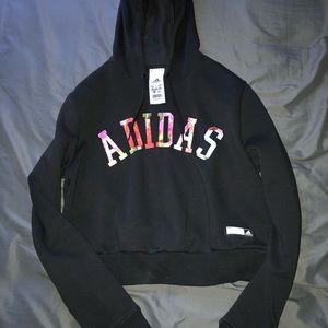 Adidas crop top hoodie